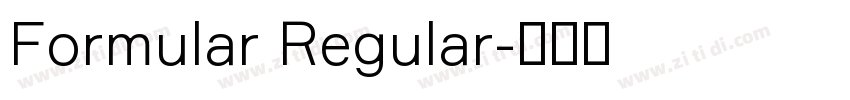 Formular Regular字体转换